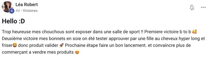 Témoignage client